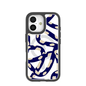 Student Friendly Clear Noodles iPhone 17 Case With Noir Ridge (MagSafe included)