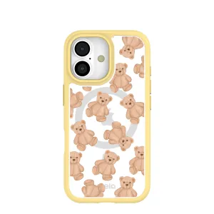 Clear Teddy Love iPhone 17 Case With Sunbeam Ridge (MagSafe included) Soft Protection