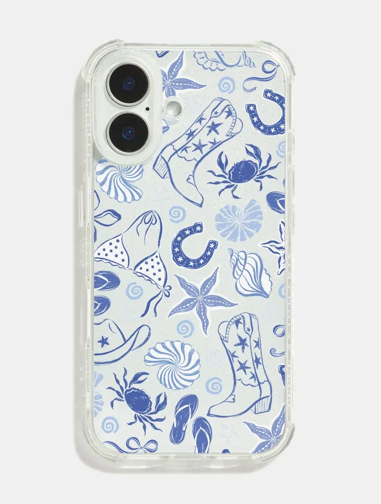 Soft Material Coastal Cowgirl Shock iPhone Case