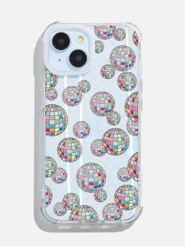 Stylish Detailing Outdoor Design Colourful Disco Ball Shock iPhone Case