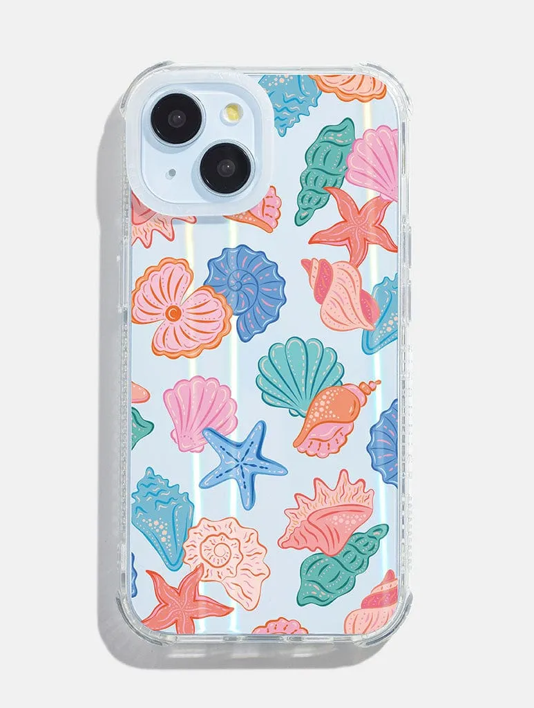 Matte Coating Finish Colourful Sea Shells Shock iPhone Case
