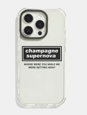 Clear View Champagne Supernova Shock iPhone Case