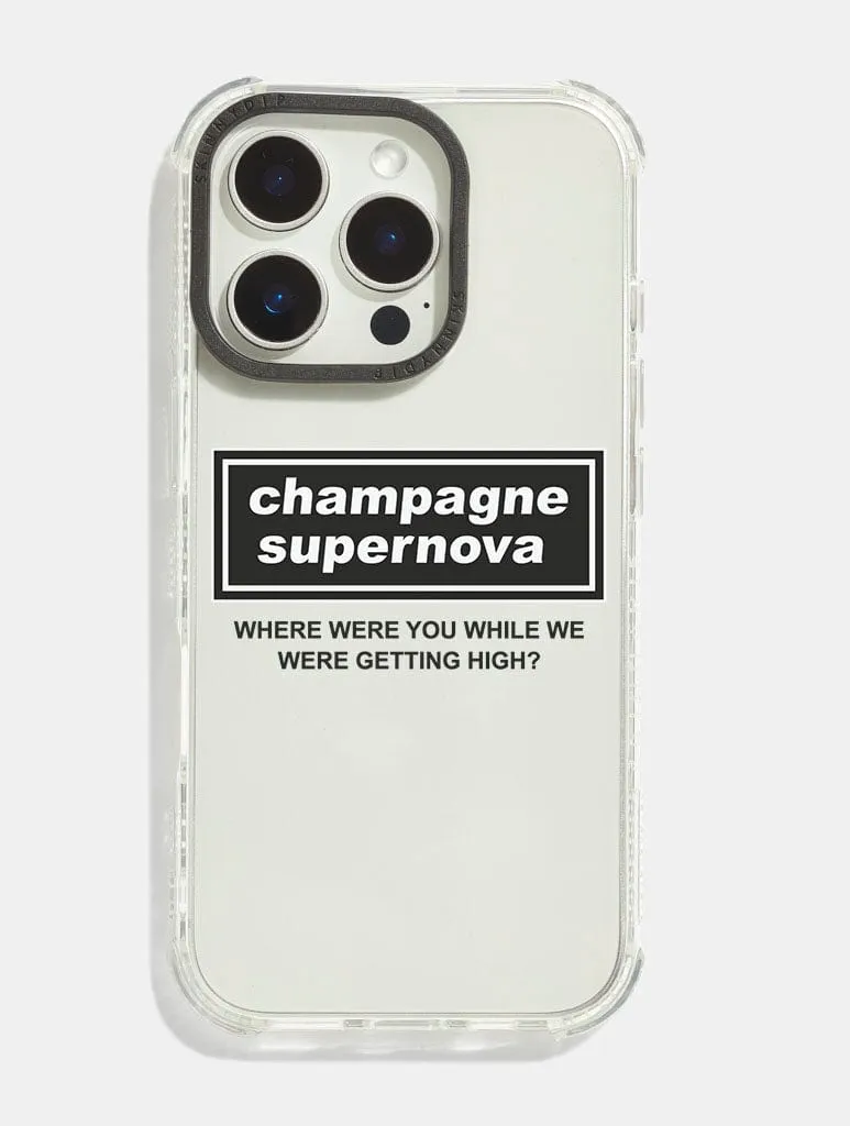 Stylish Touch Champagne Supernova Shock iPhone Case