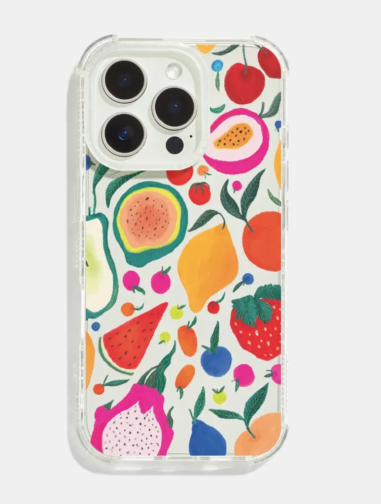 Vibrant Finish Minimal Edge Design Kate Fox x Skinnydip Fruity Shock iPhone Case