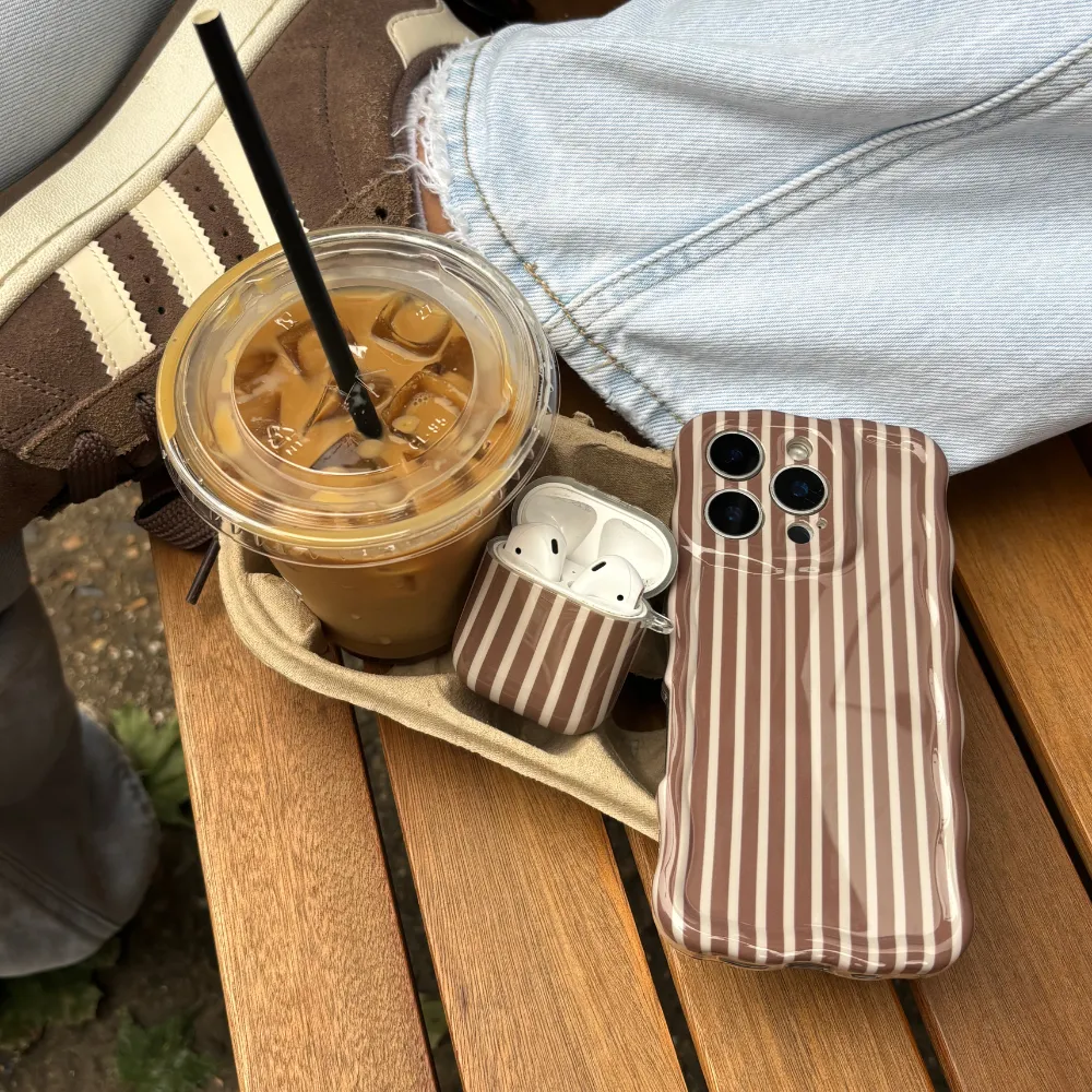 Airpods Case - Chestnut Stripes colorful pocket airpods protector