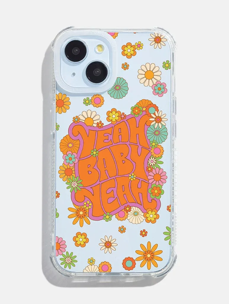Mojo Valley x Skinnydip Yeah Baby Yeah Shock iPhone Case Rugged Surface Clear Pattern