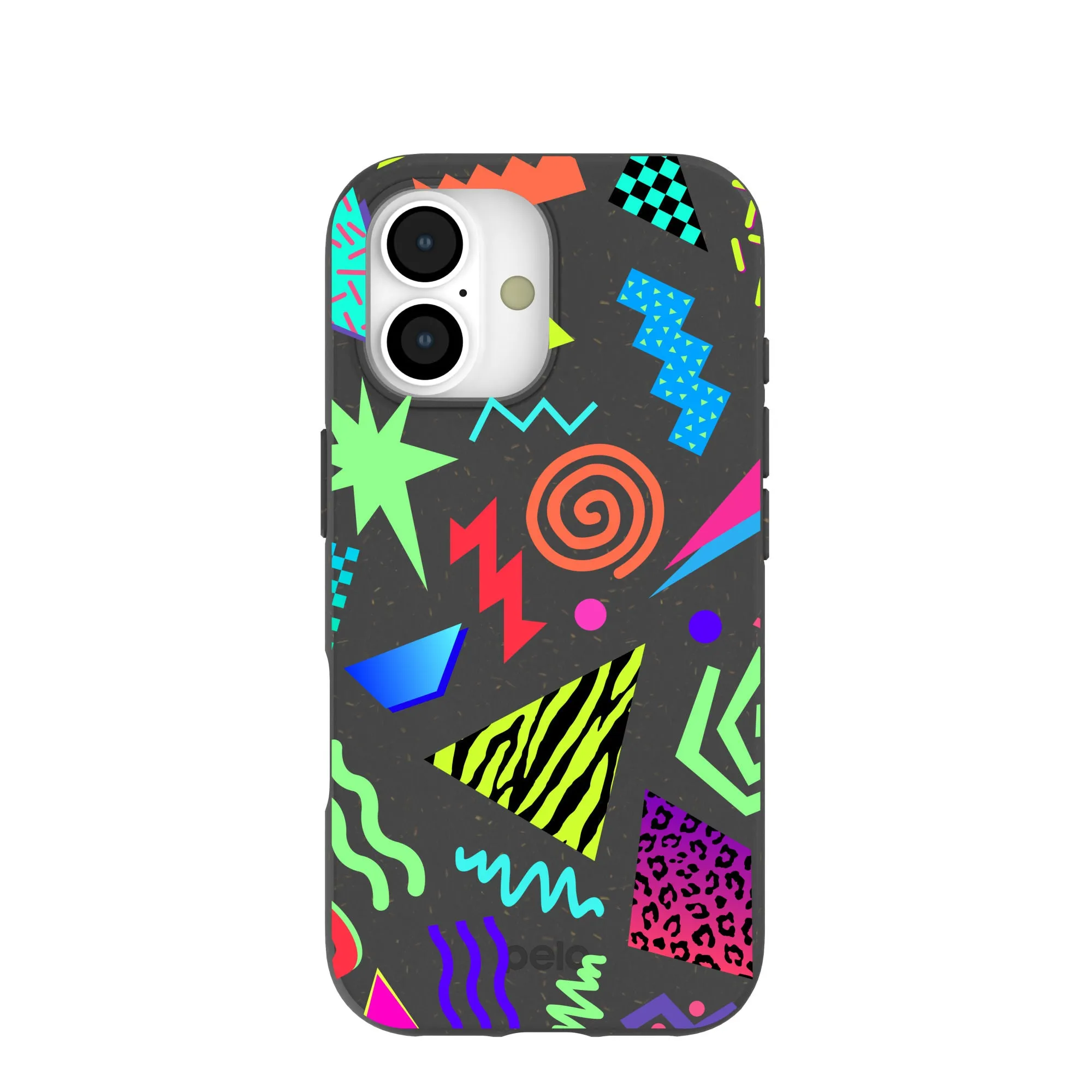 Black Neon Blast iPhone 17 Case Flexible Pattern Layer Anti Shock