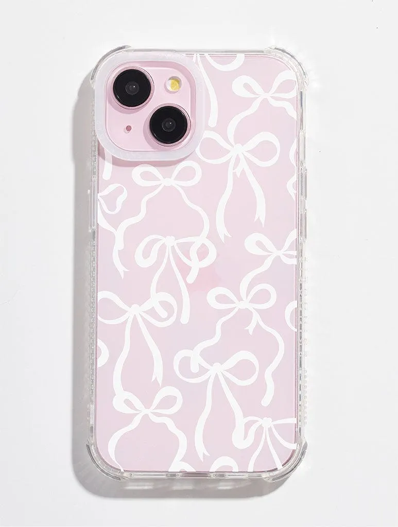 White Bows Shock iPhone Case Urban Design Premium Quality