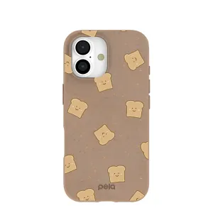 Smooth Detail Trendy Look Chocolate Brown Mini Toast iPhone 17 Case