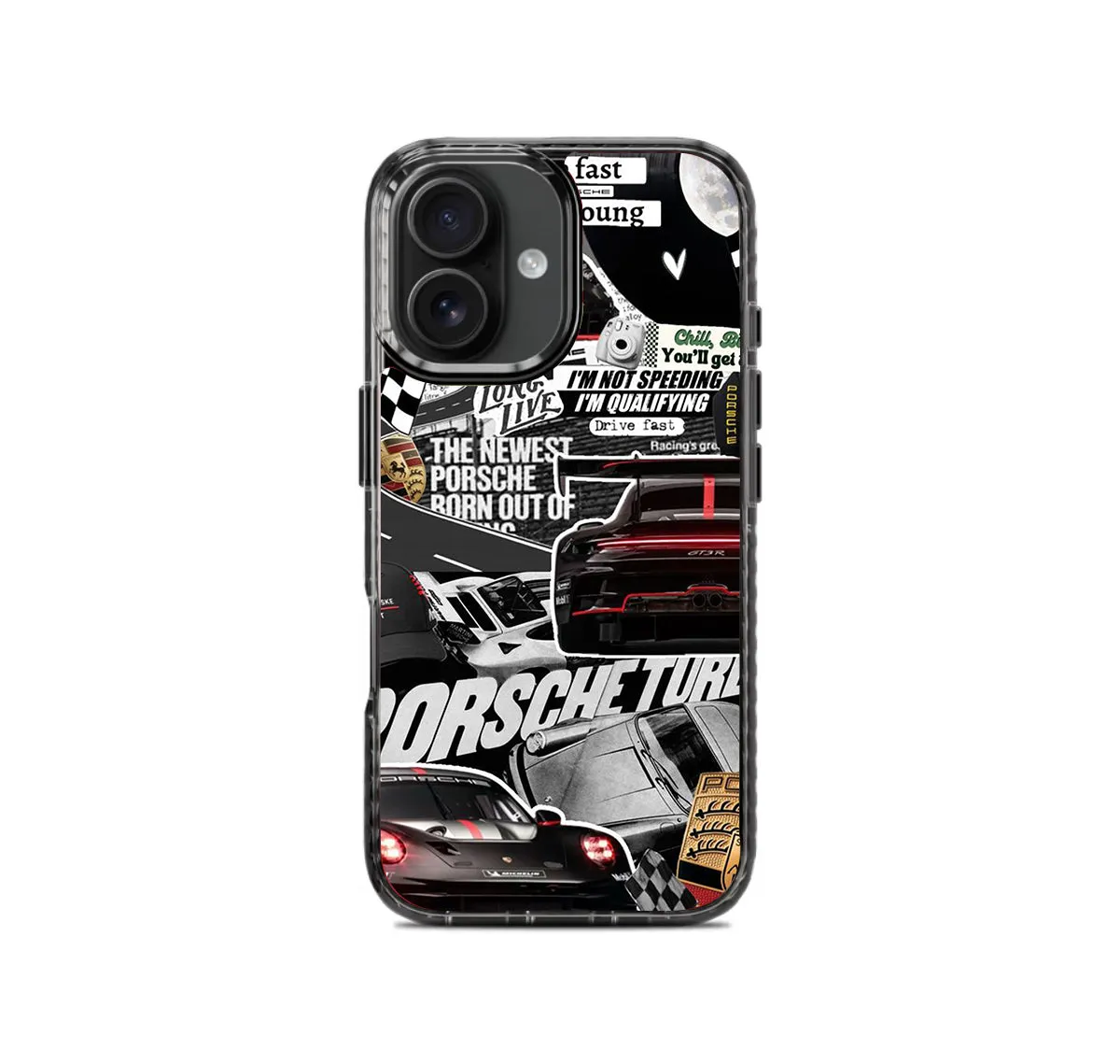 Flexible Pattern Layer Compact Edge Porsche Turbo v2 Stride 2.0 Phone Case Cover