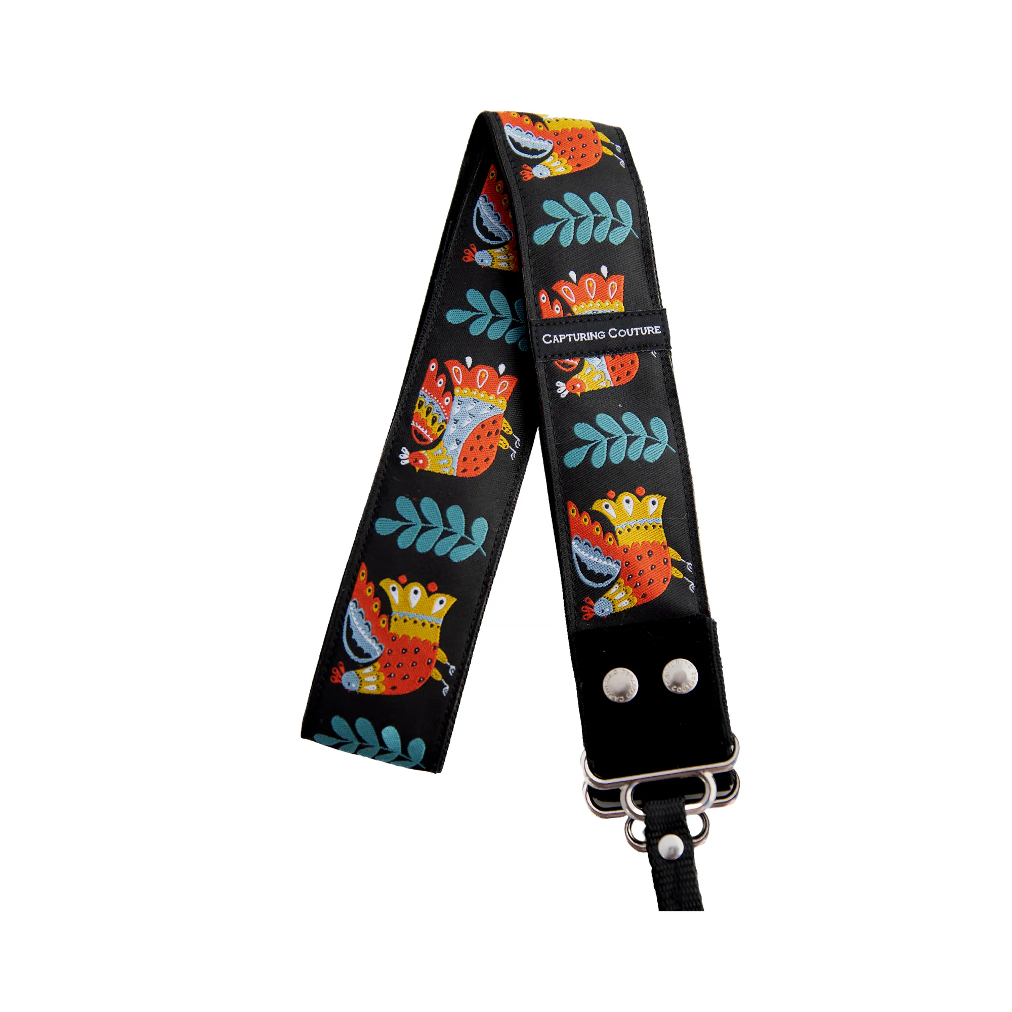 Capturing Couture 1.5?? Camera Strap - Folk Birds Festival Band