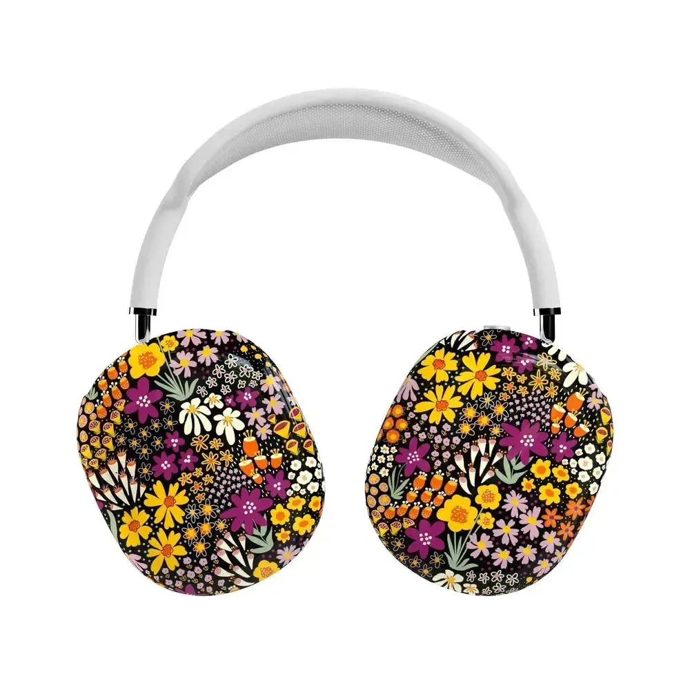 Falling for You | Plum Floral AirPods Max Case Compact Travel Pouch