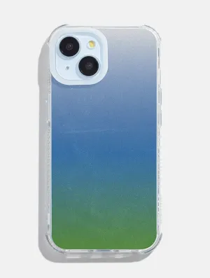 Blue & Green Ombre Shock iPhone Case Smooth Form Sporty Appeal