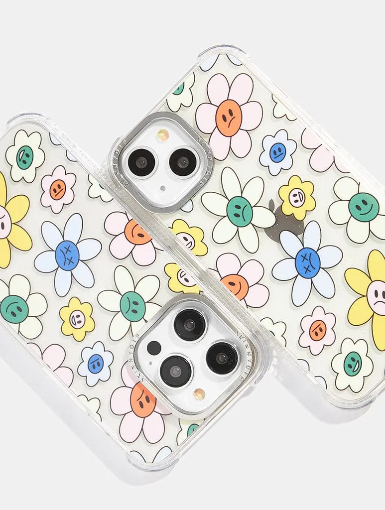 Durable Grip Moody Flowers Shock iPhone Case