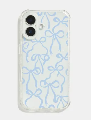 Baby Blue Bows Shock iPhone Case Matte Surface