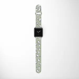 Magnetic Closure Formal Outfit Sage Leopard Apple Watch Strap