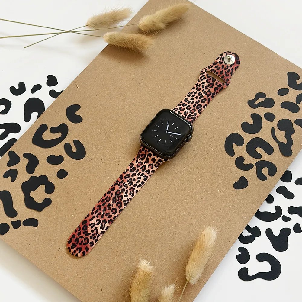 Leopard Apple Watch Strap Elegant Fit Light Structure
