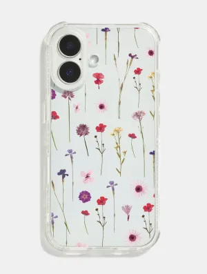 Marble Pattern Everyday Carry Floral Meadow Shock iPhone Case