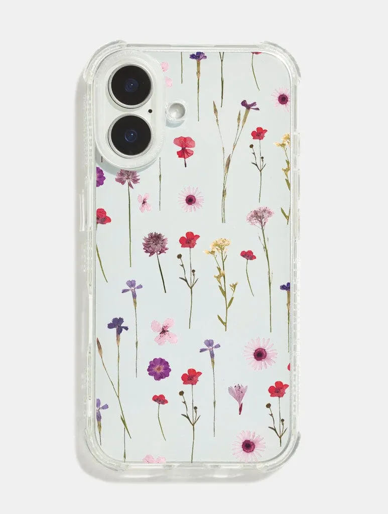 Floral Meadow Shock iPhone Case Professional Look Marble Texture