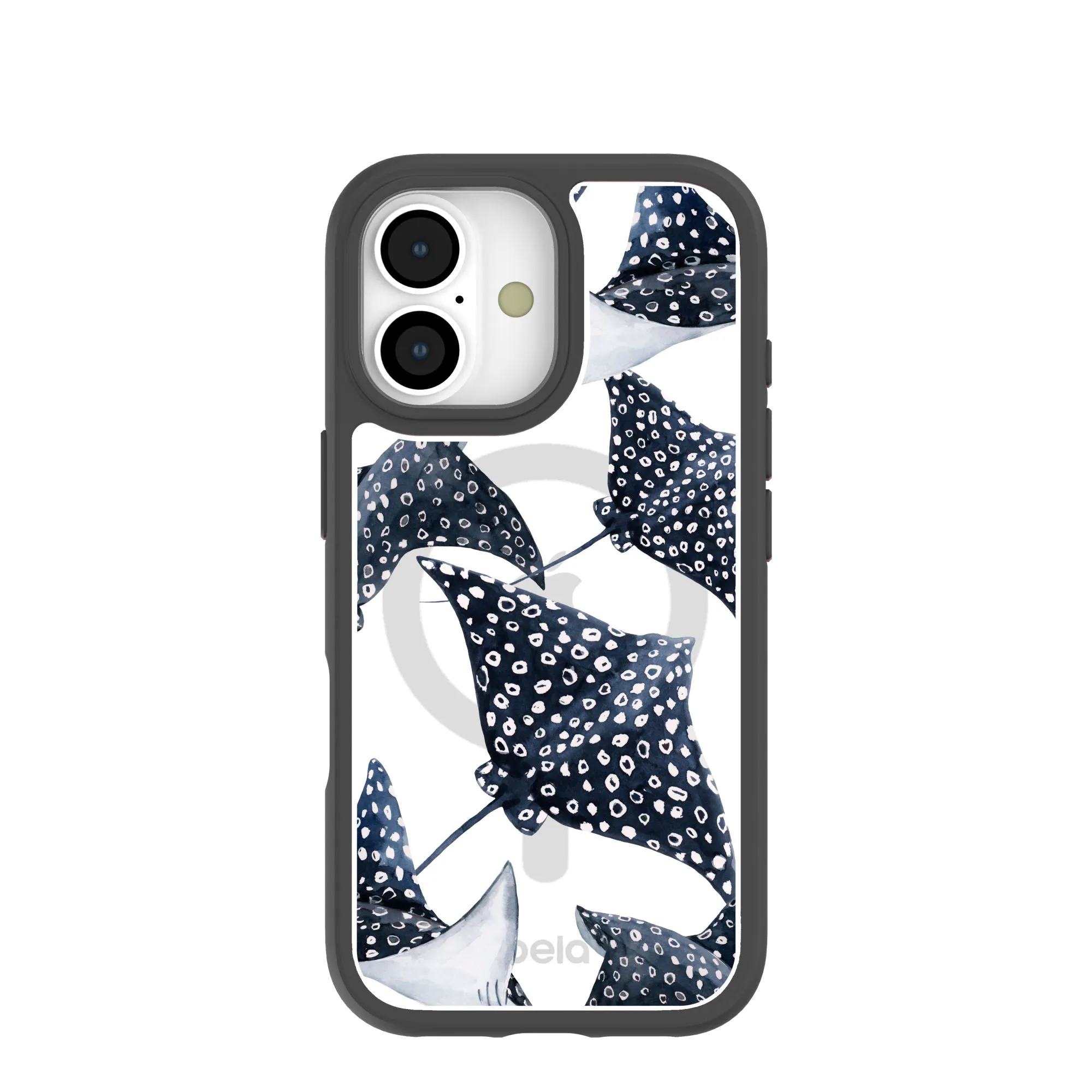 Clear Midnight Rays iPhone 17 Case With Noir Ridge (MagSafe included) Soft Grip Vivid Gradient