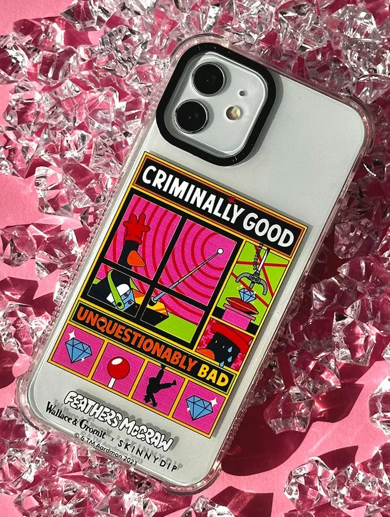 Rugged Edge Texture Wallace & Gromit x Skinnydip Criminally Good Shock iPhone Case