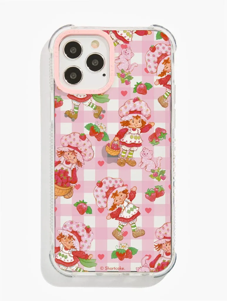 Strawberry Shortcake x Skinnydip Check Shock iPhone Case Hybrid Grip