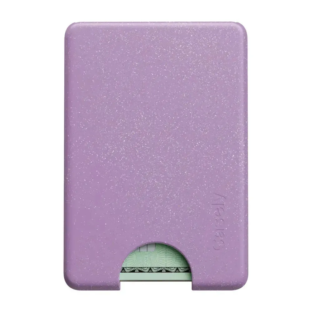 Smooth Grab Travel Ready Snap Lavender Waves | Purple Shimmer MagWallet