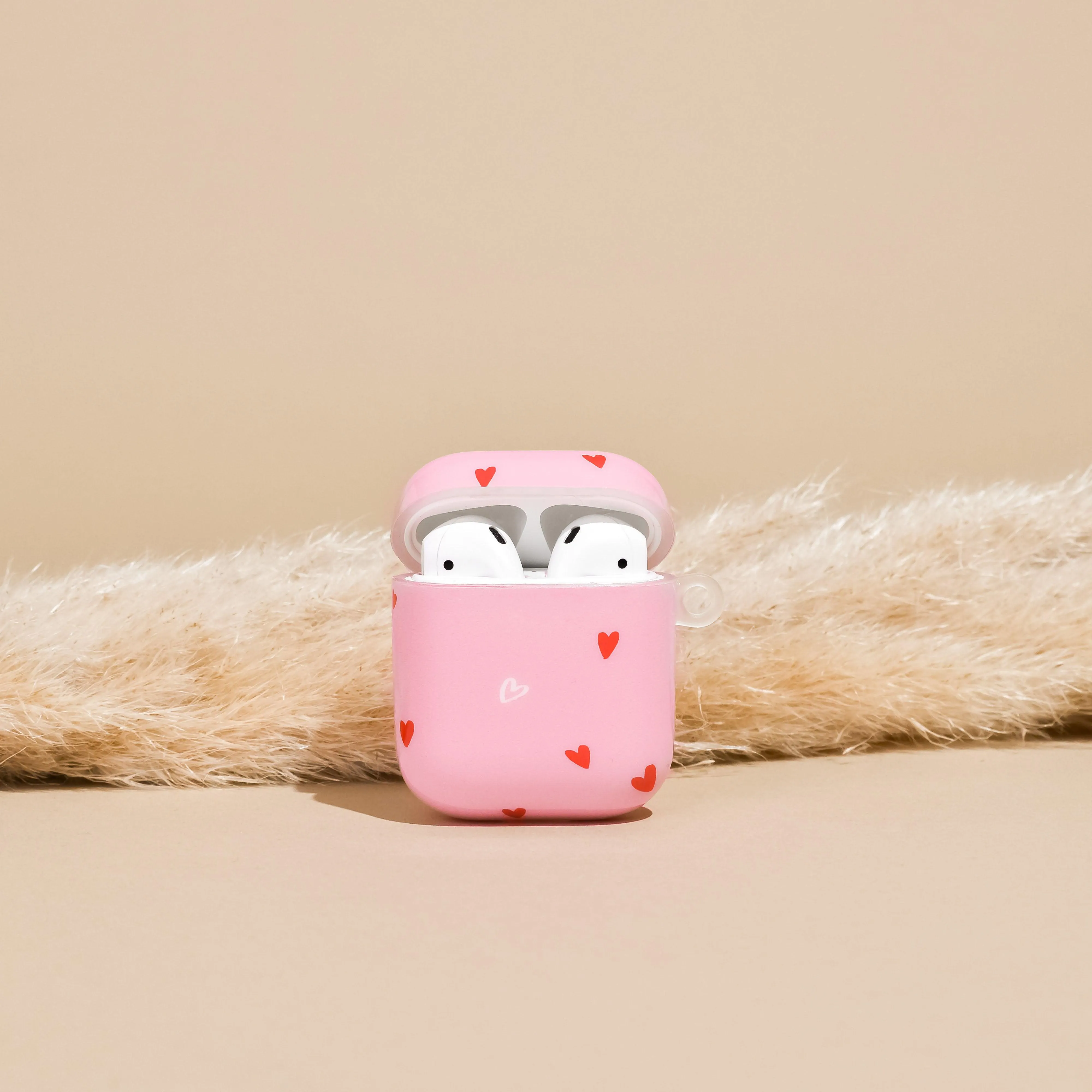 Airpods Case - Cute Hearts scratch resistant earbuds cover Custom Pattern Shell