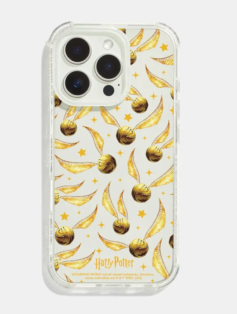 Soft edges Harry Potter x Skinnydip Golden Snitch Shock iPhone Case