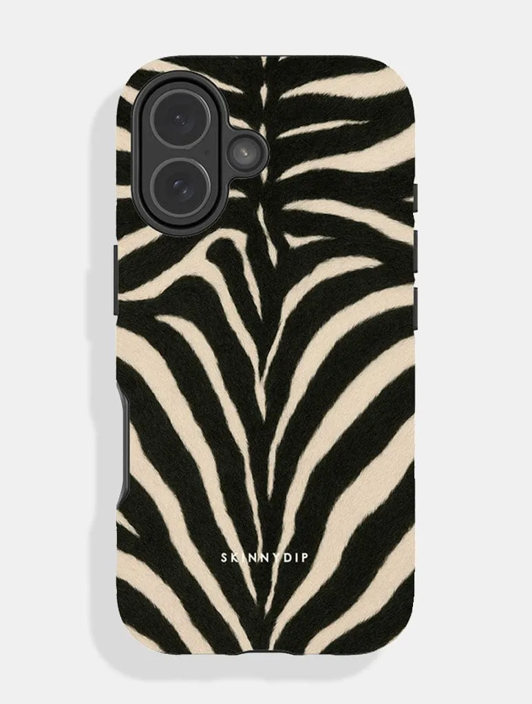 Zebra Print Ultra Protective iPhone Case Grip Enhanced Anti Scratch Layer