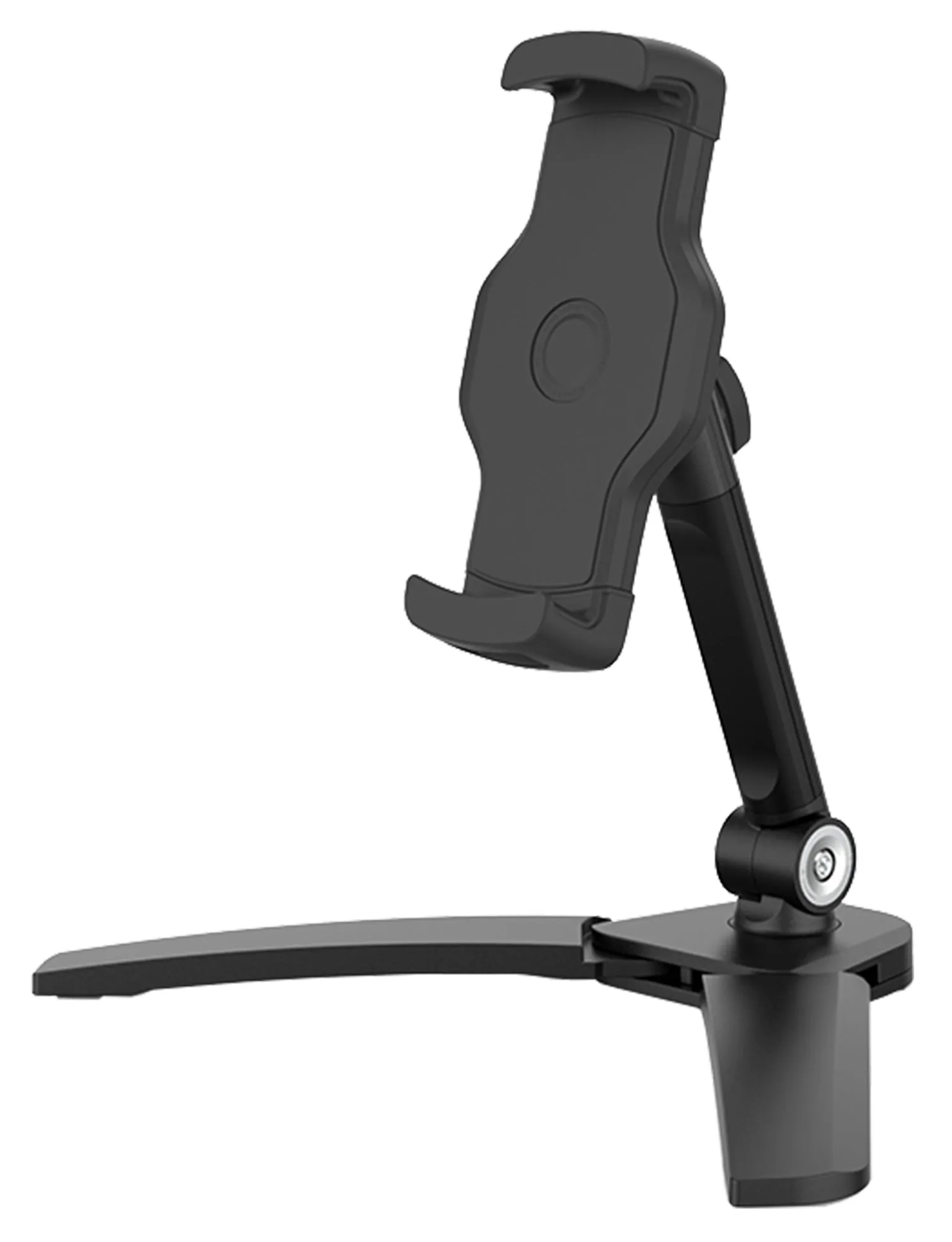 Lightweight Ring Smart Mount - Tablet & Cell Phone Holder (Short Arm/V Base)