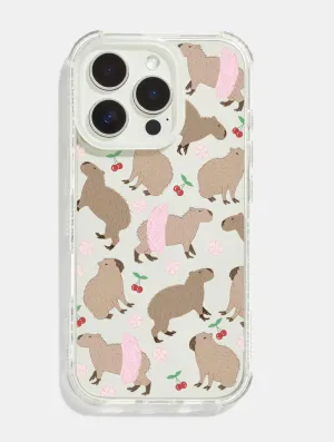 Katie Foylan x Skinnydip Capybara Shock iPhone Case Light Form
