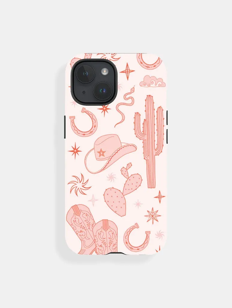 Coquette Cowgirl Ultra Protective iPhone Case Handy Use Matte Texture