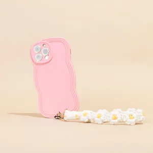 Crochet Flower Phone Strap Bundle - White Daisy Branded Strap