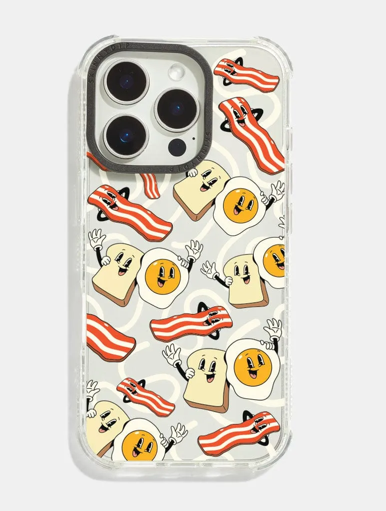 Sleepinwell Studio x Skinnydip Breakfast Time Shock iPhone Case Matte Guard Smooth Lining