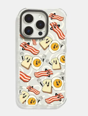 Sleepinwell Studio x Skinnydip Breakfast Time Shock iPhone Case Smooth Texture