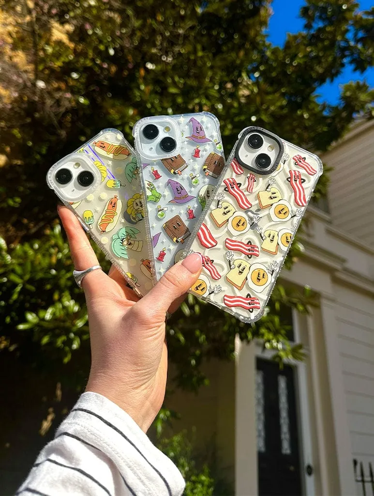 Premium Surface Texture Bold Look Sleepinwell Studio x Skinnydip Breakfast Time Shock iPhone Case