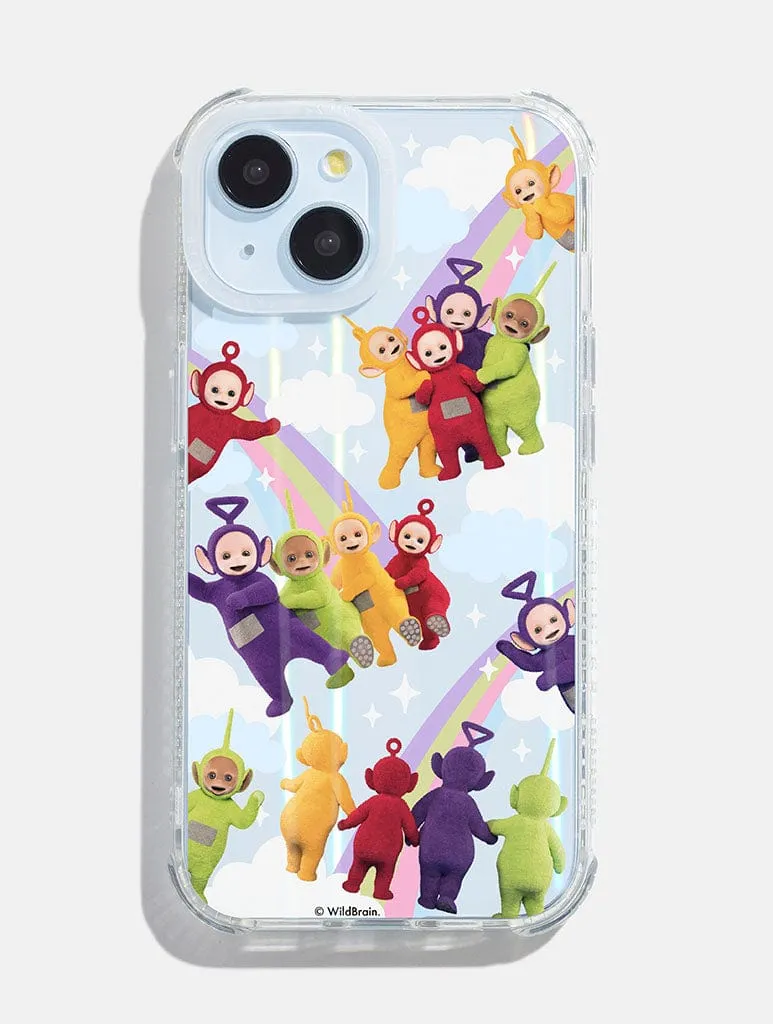 Teletubbies x Skinnydip Rainbow Cloud Shock iPhone Case Transparent Look Smooth Detail