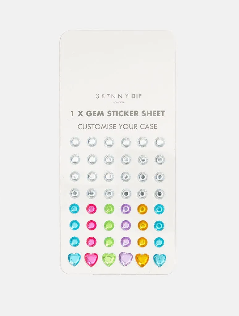 Wear resistant Shock Absorbing Customisable Gem Sticker Shock iPhone Case