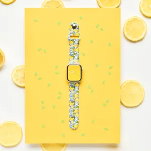 Gym Ready Metal Bracelet Amalfi Lemon Apple Watch Strap