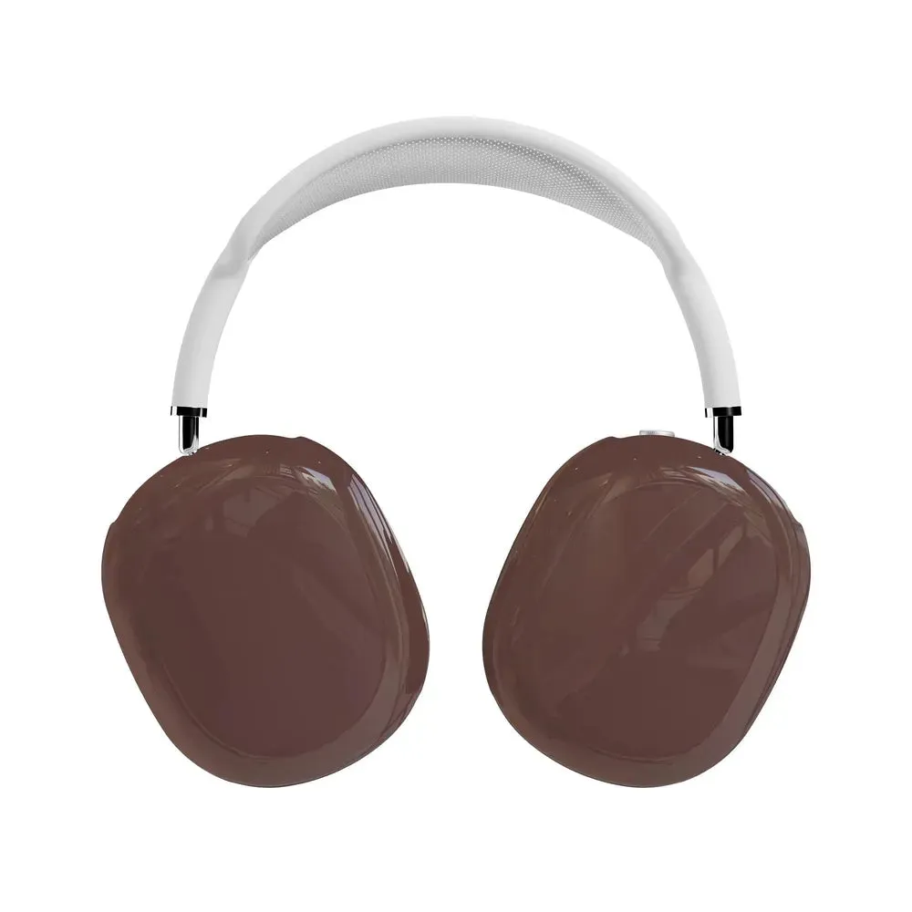 Dark Brown AirPods Max Case minimalist travel silicone protector lightweight neon airpods shell