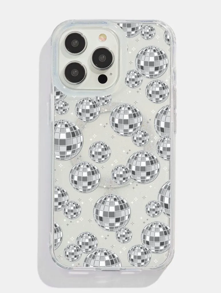 Matte Detail Hybrid Look Disco Ball Repeat Glitter MagSafe iPhone Case