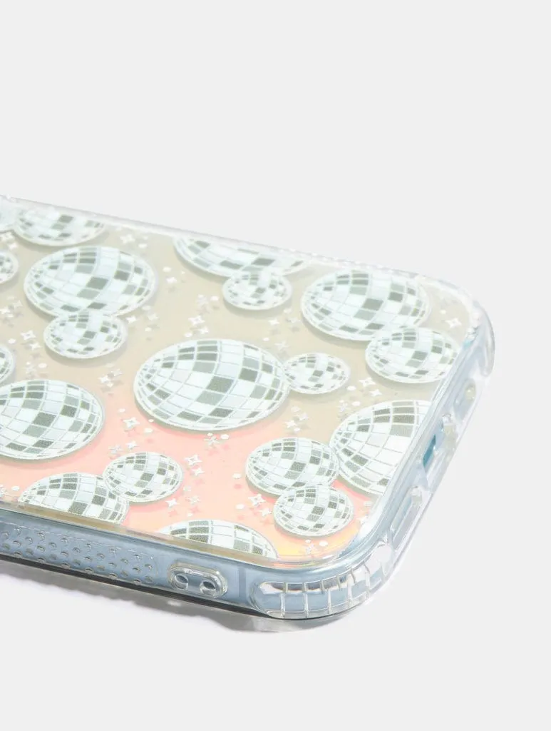 Urban Design Soft Edging Disco Ball Repeat Holo Foil Shock iPhone Case