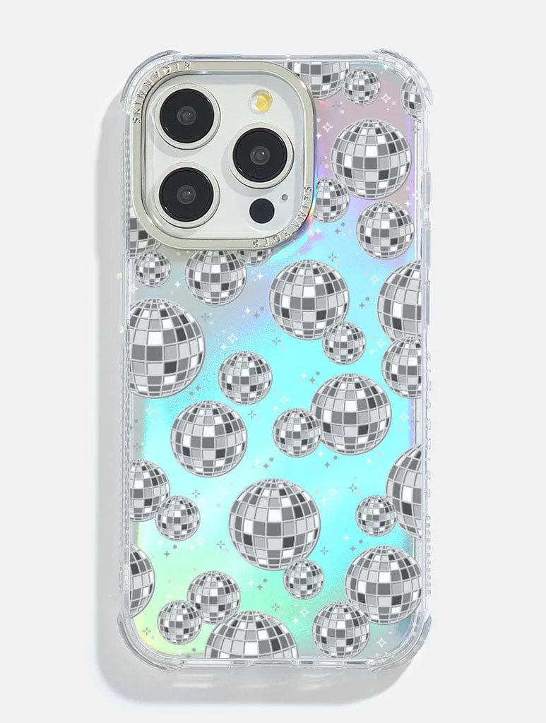 Disco Ball Repeat Holo Foil Shock iPhone Case Luxury Surface