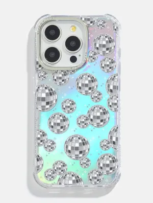 Disco Ball Repeat Holo Foil Shock iPhone Case Luxury Surface