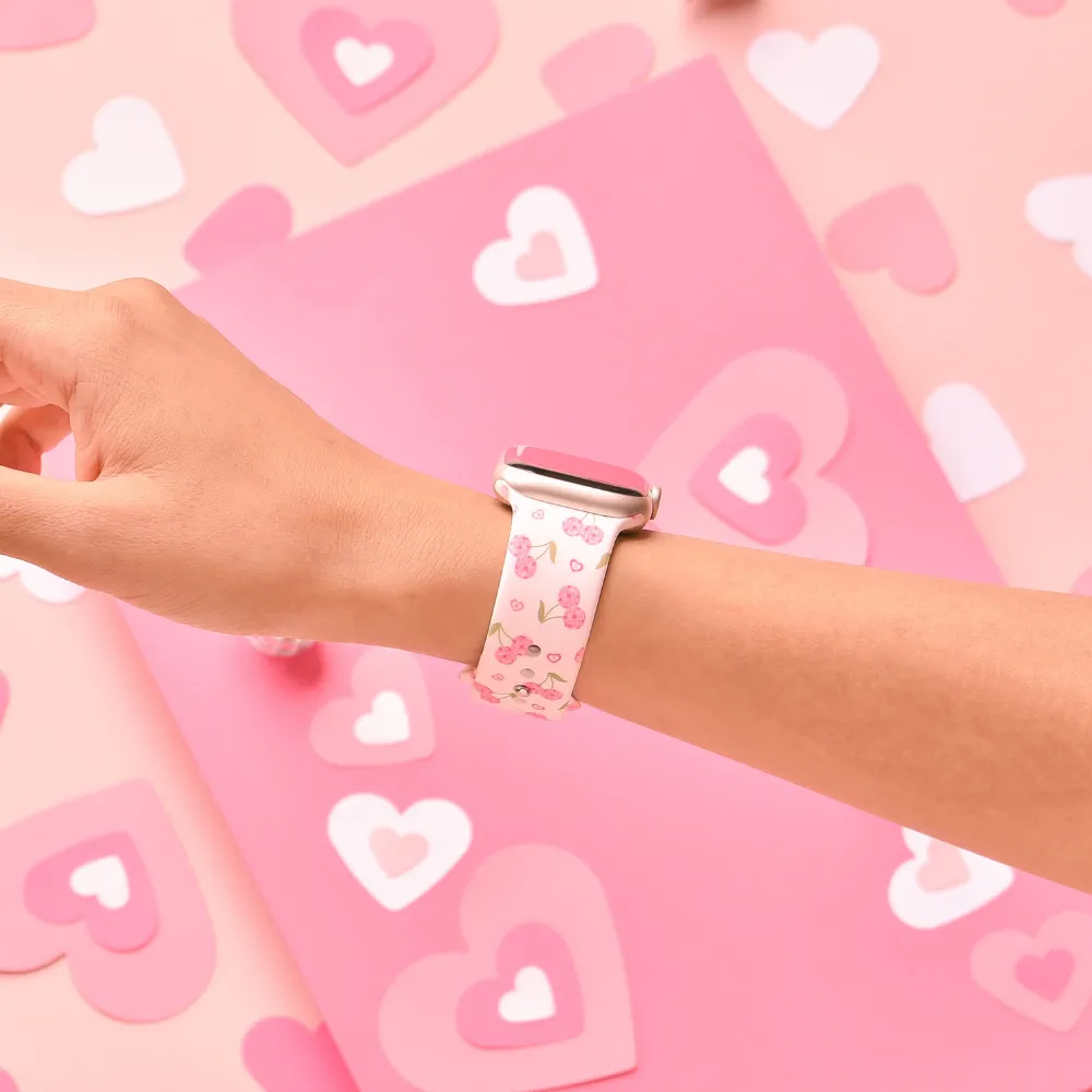 Disco Cherries Apple Watch Strap Comfort Grip