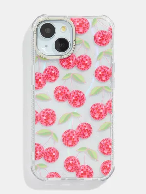 Matte Feel Texture Minimal Feature Disco Cherries Shock iPhone Case