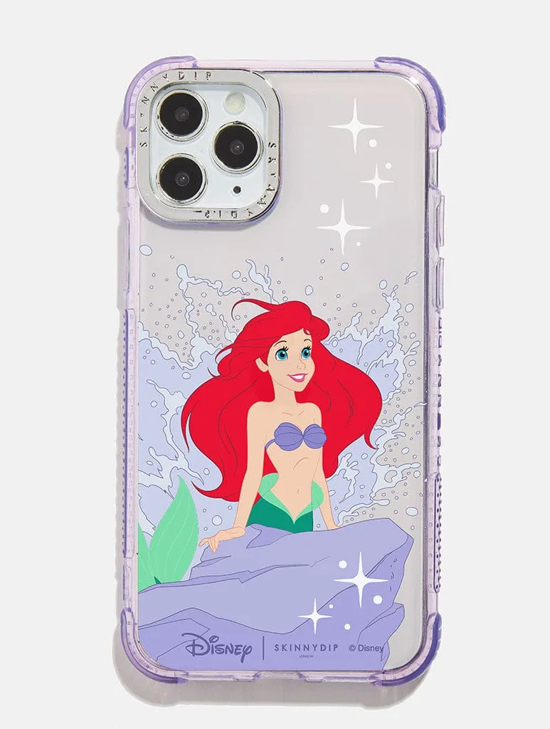 Durable Surface Soft Texture Disney Ariel Part of your World Lilac Shock iPhone Case