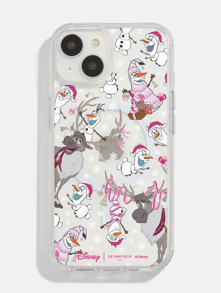 Disney Christmas Olaf & Sven MagSafe iPhone Case Compact Frame