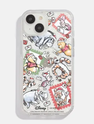 Classic Style Disney Christmas Pooh Stamp MagSafe iPhone Case